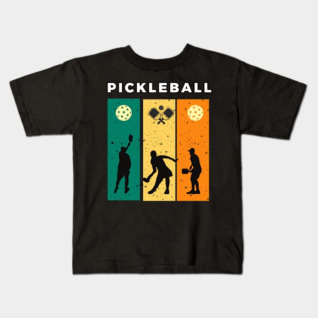 Pickleball sisters , pickleball woman, pickleball man Kids T-Shirt by KIRBY-Z Studio